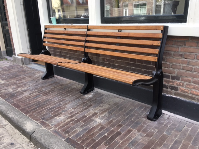 Gevelbank staand 250cm