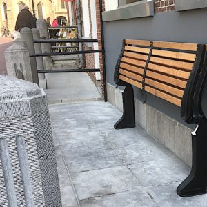 Gevelbank staand 157cm
